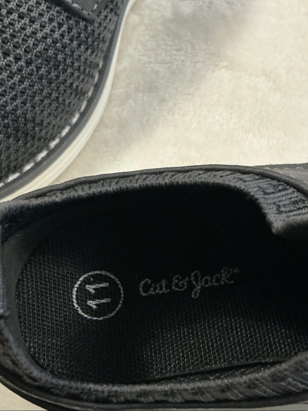 Cat & Jack Black Knit Dress Shoes for Kids